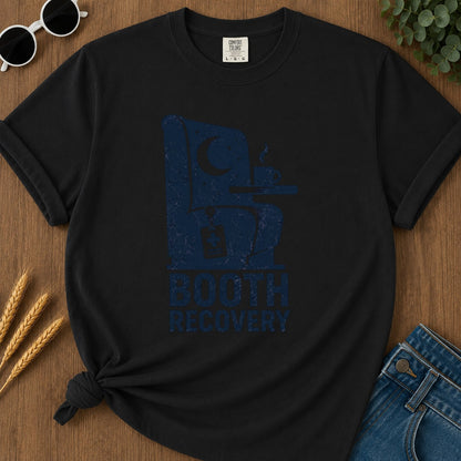 Booth Recovery T-shirt - Black Mockup