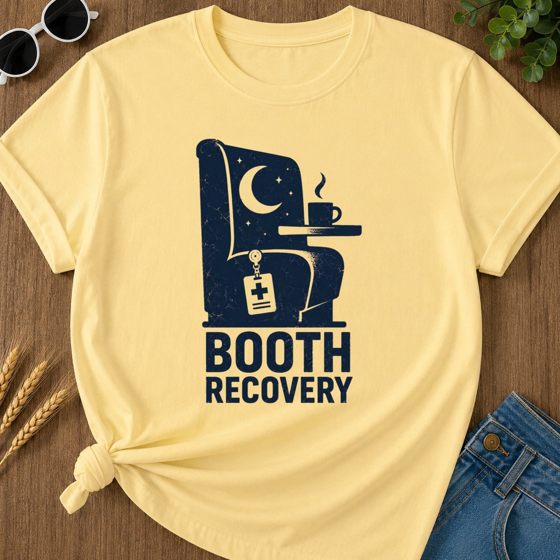 Booth Recovery T-shirt - Butter Mockup