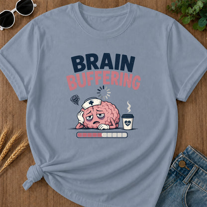 Brain Buffering T-Shirt - Blue Jean