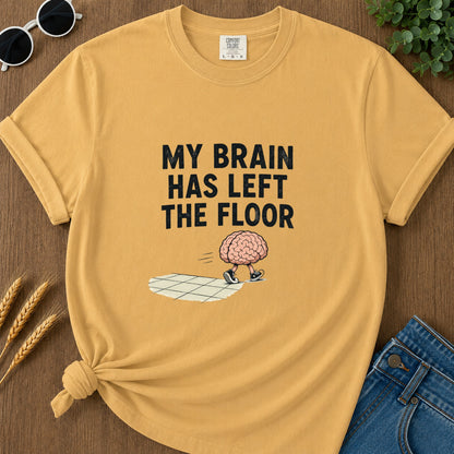Brain Left Floor T-Shirt - Mustard