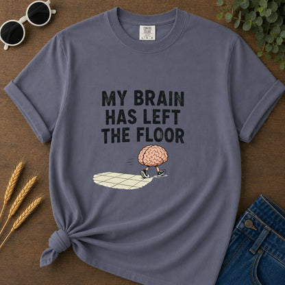 Brain Left Floor T-Shirt - Navy
