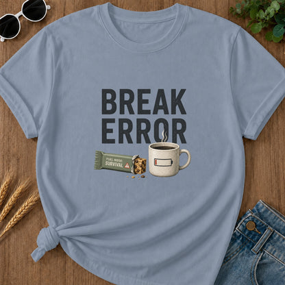 Break Error T-Shirt - Blue Jean