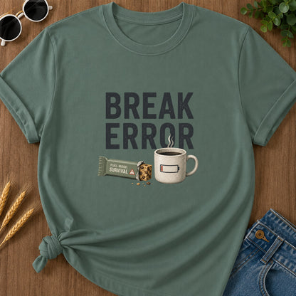 Break Error T-Shirt - Blue Spruce