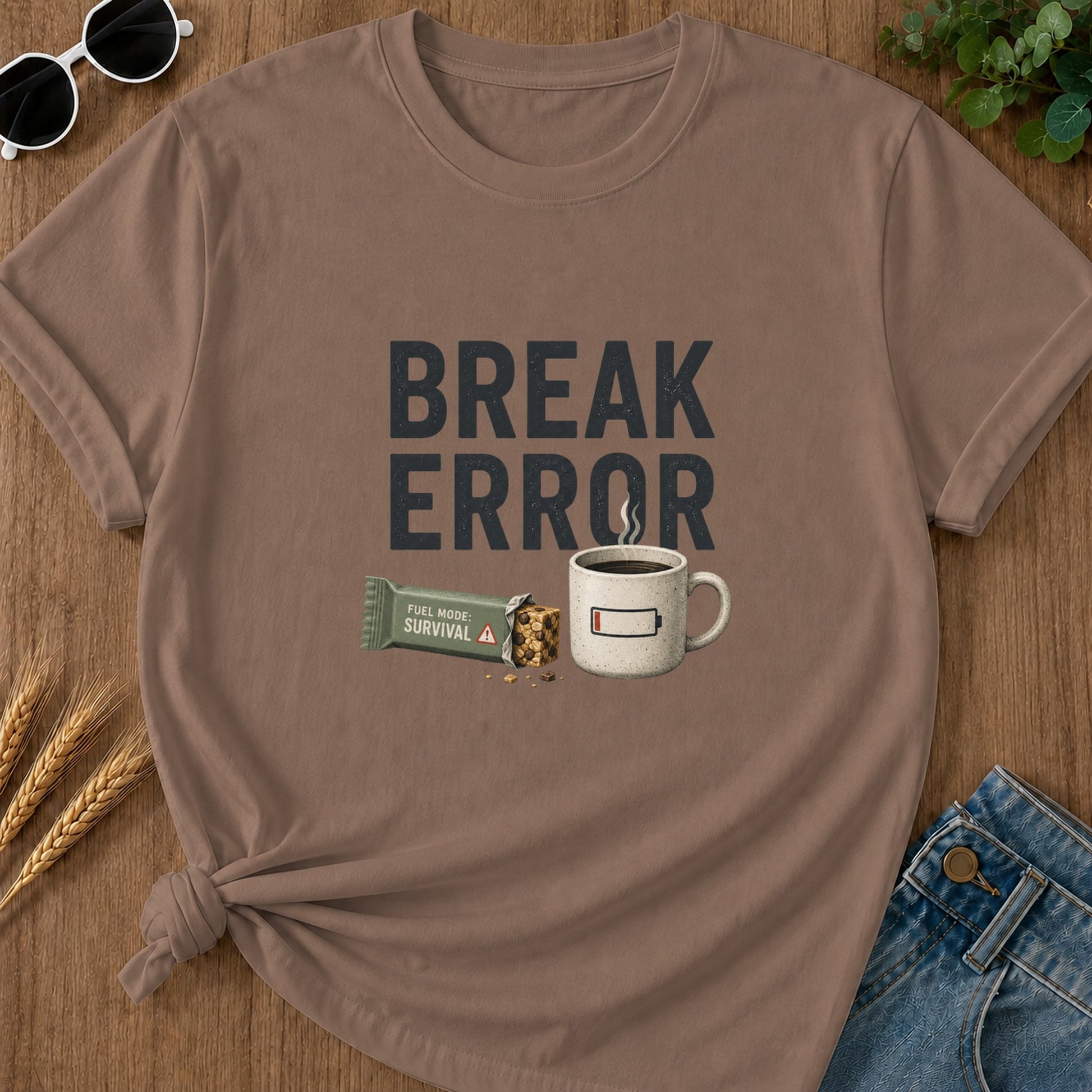 Break Error T-Shirt - Espresso