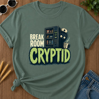Break Room Cryptid T-Shirt - Blue Spruce