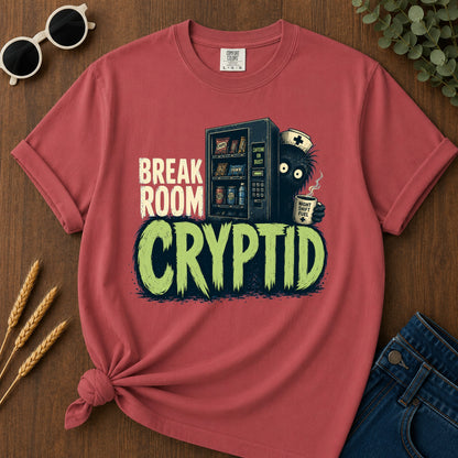 Break Room Cryptid T-Shirt - Crimson