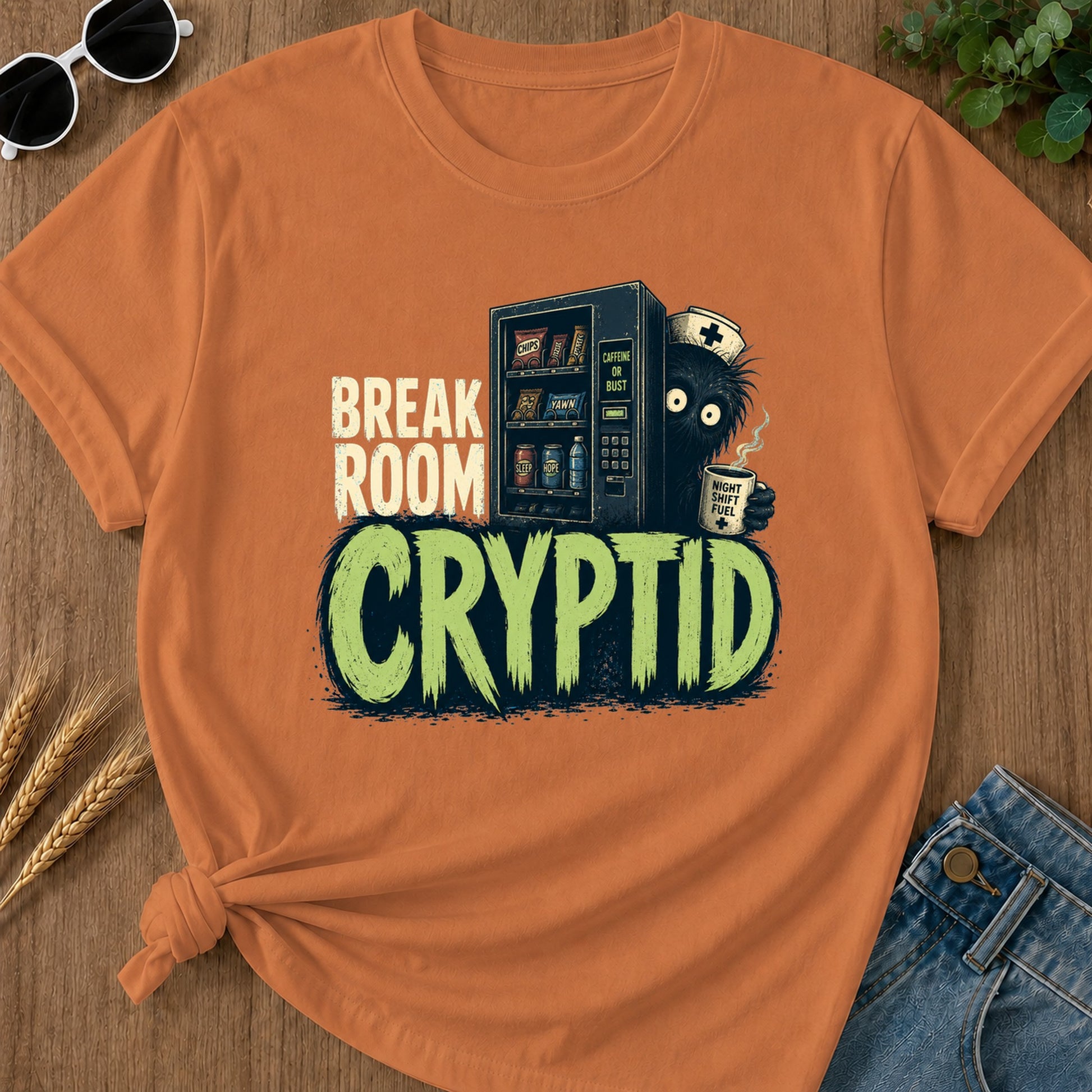 Break Room Cryptid T-Shirt - Yam