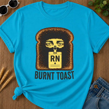 Burnt Toast T-shirt - Sapphire Mockup
