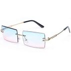 Gold Frame Top Blue Bottom Pink
