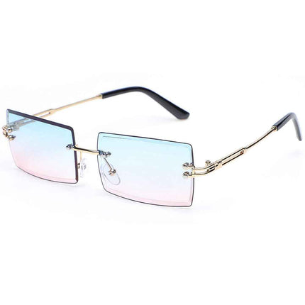 Frameless Square Sunglasses UV400 – Rayzora Bare Square