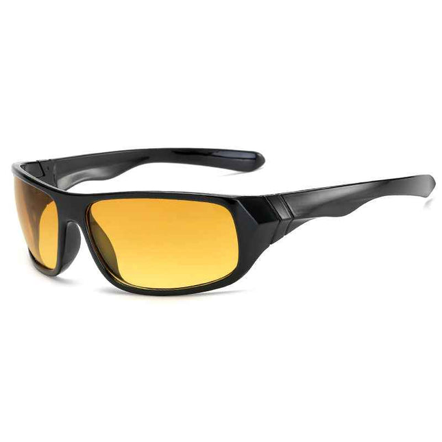 Sport Vision | UV385 Category 2 Sports Sunglasses – Night Vision Yellow Lens – Sunglasses | RAYZORA