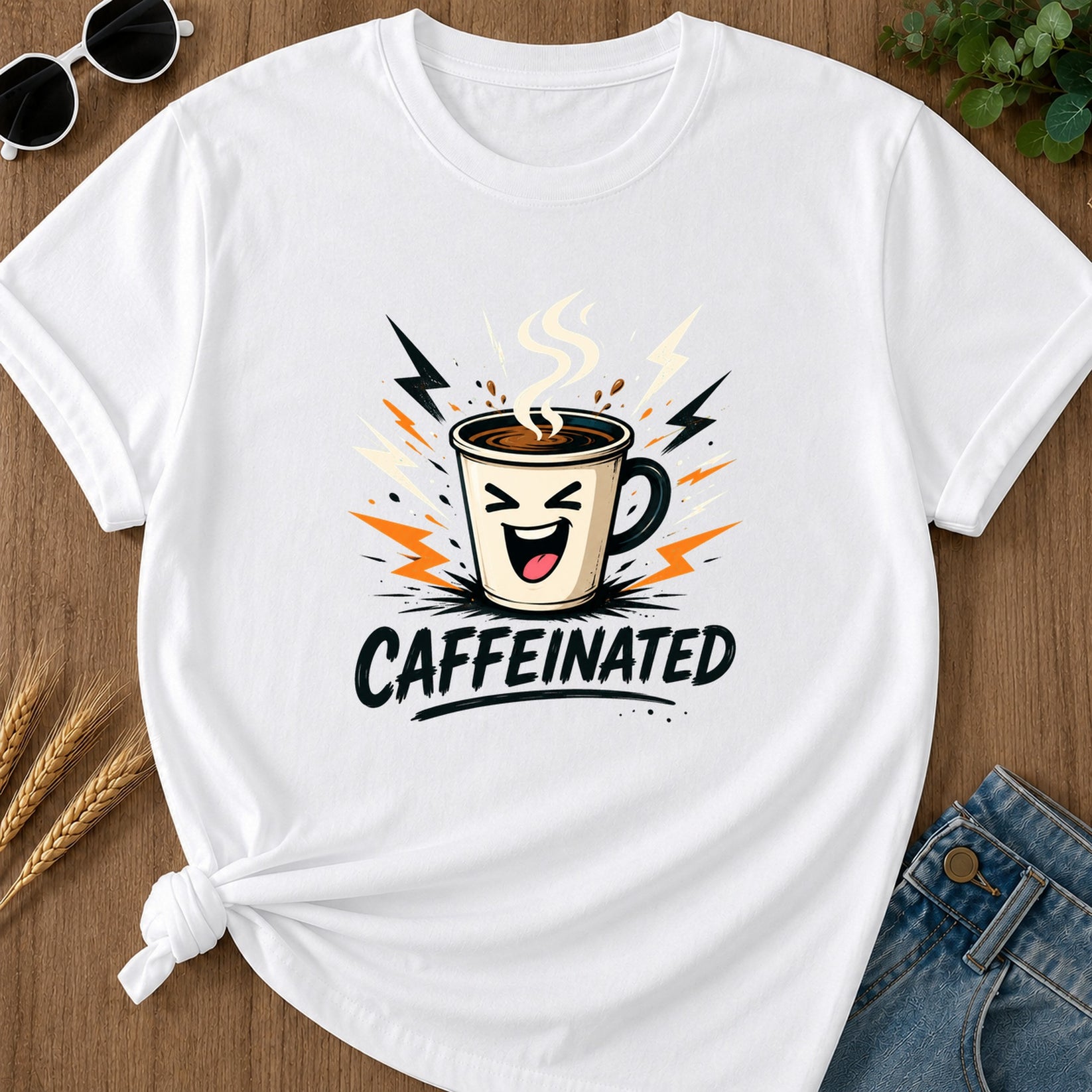 Caffeinated T-Shirt - White