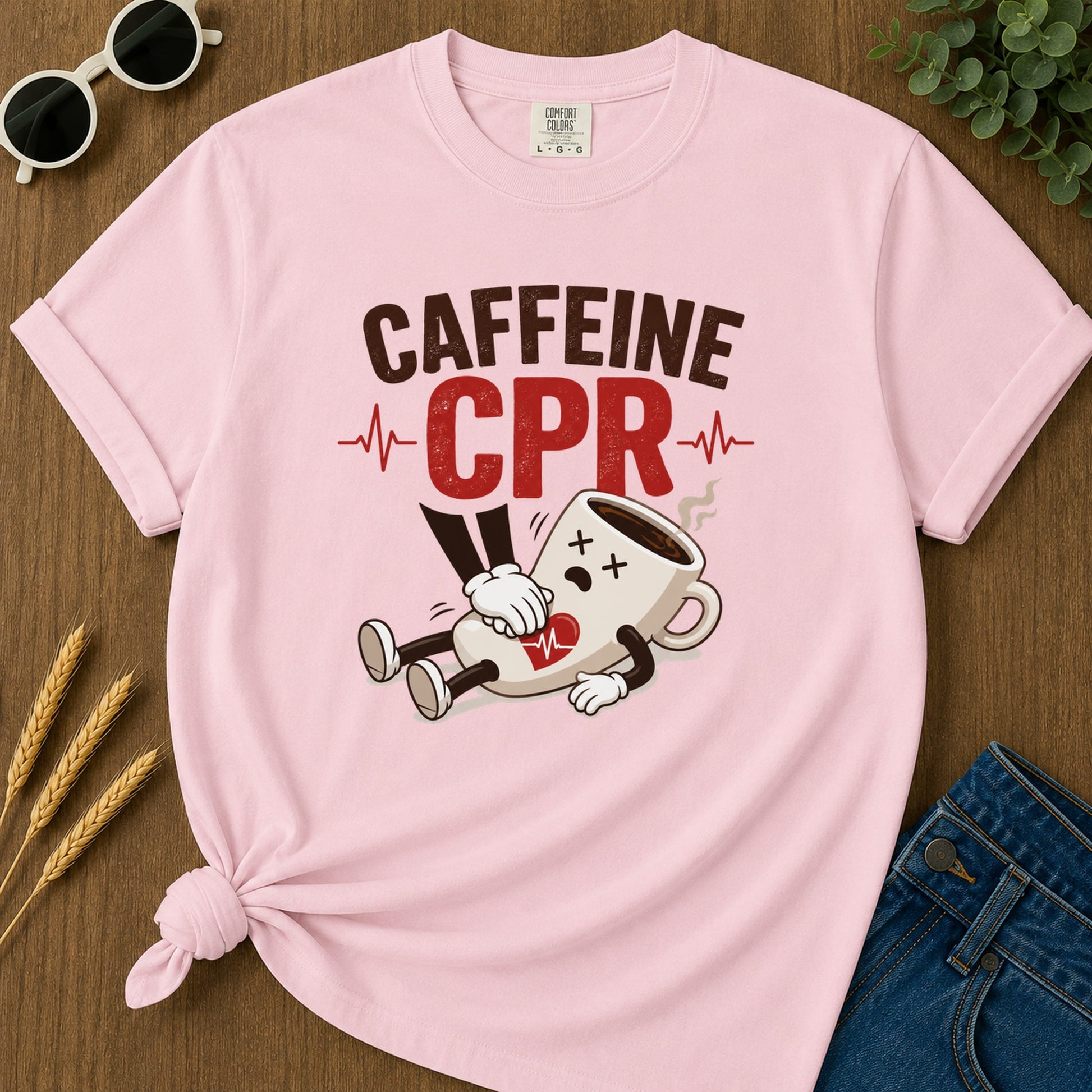 Caffeine Cpr T-Shirt - Blossom