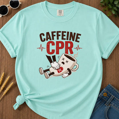 Caffeine Cpr T-Shirt - Chalky Mint