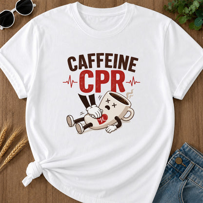 Caffeine Cpr T-Shirt - White