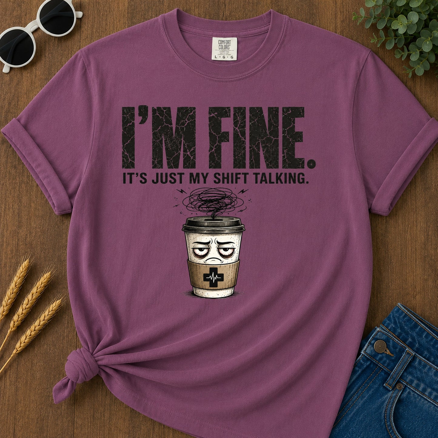 Caffeine T-Shirt - Berry