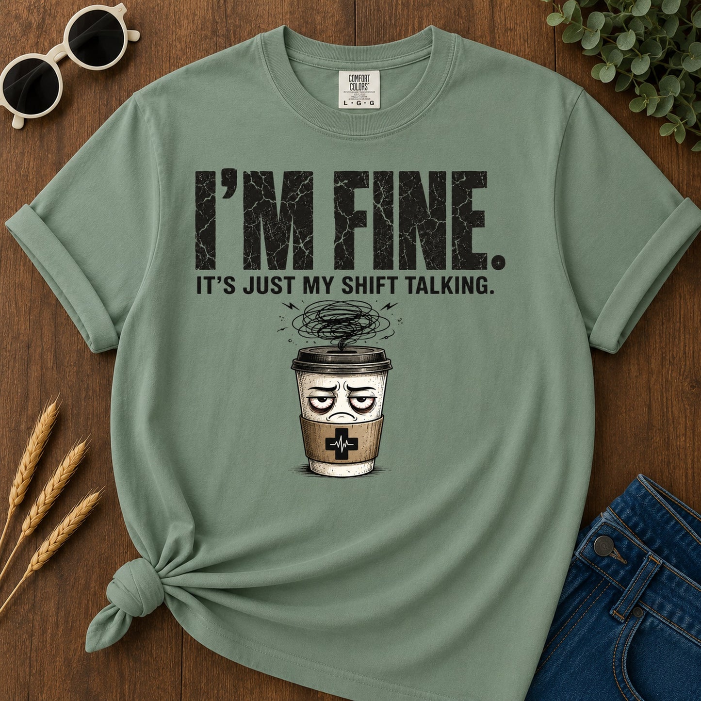 Caffeine T-Shirt - Light Green