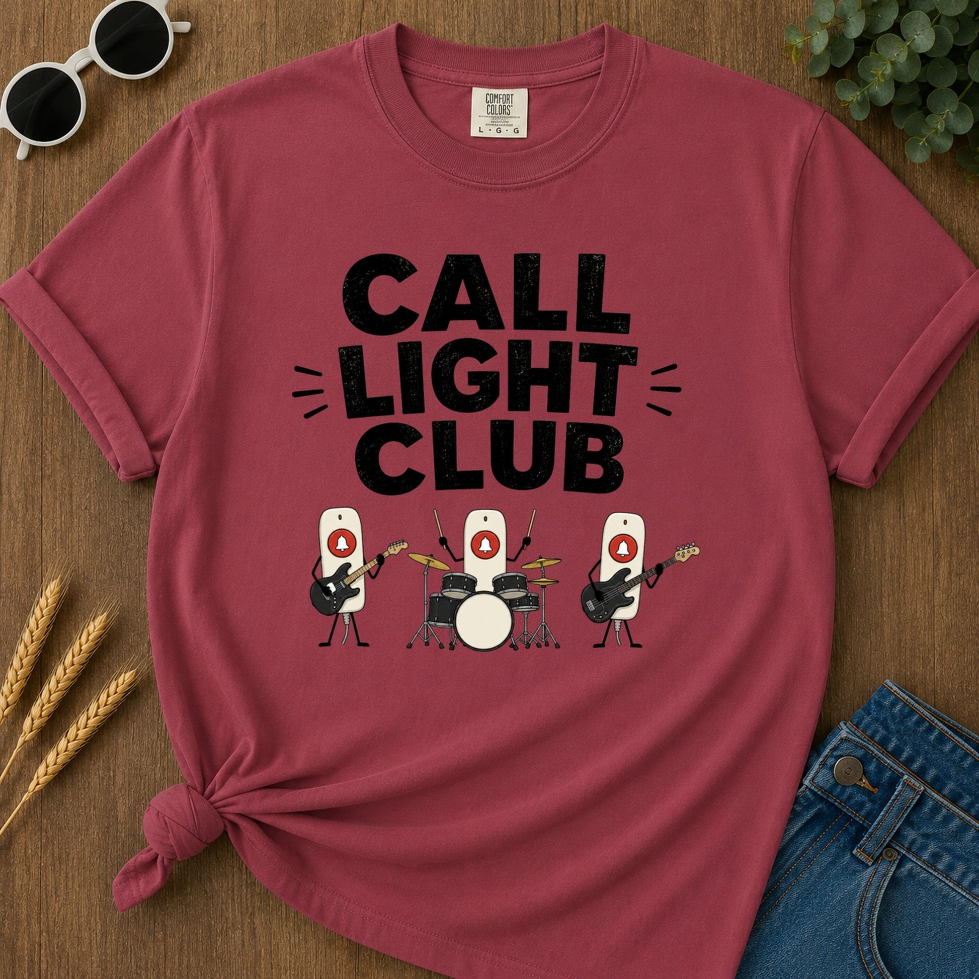 Call Light Club T-Shirt - Chili