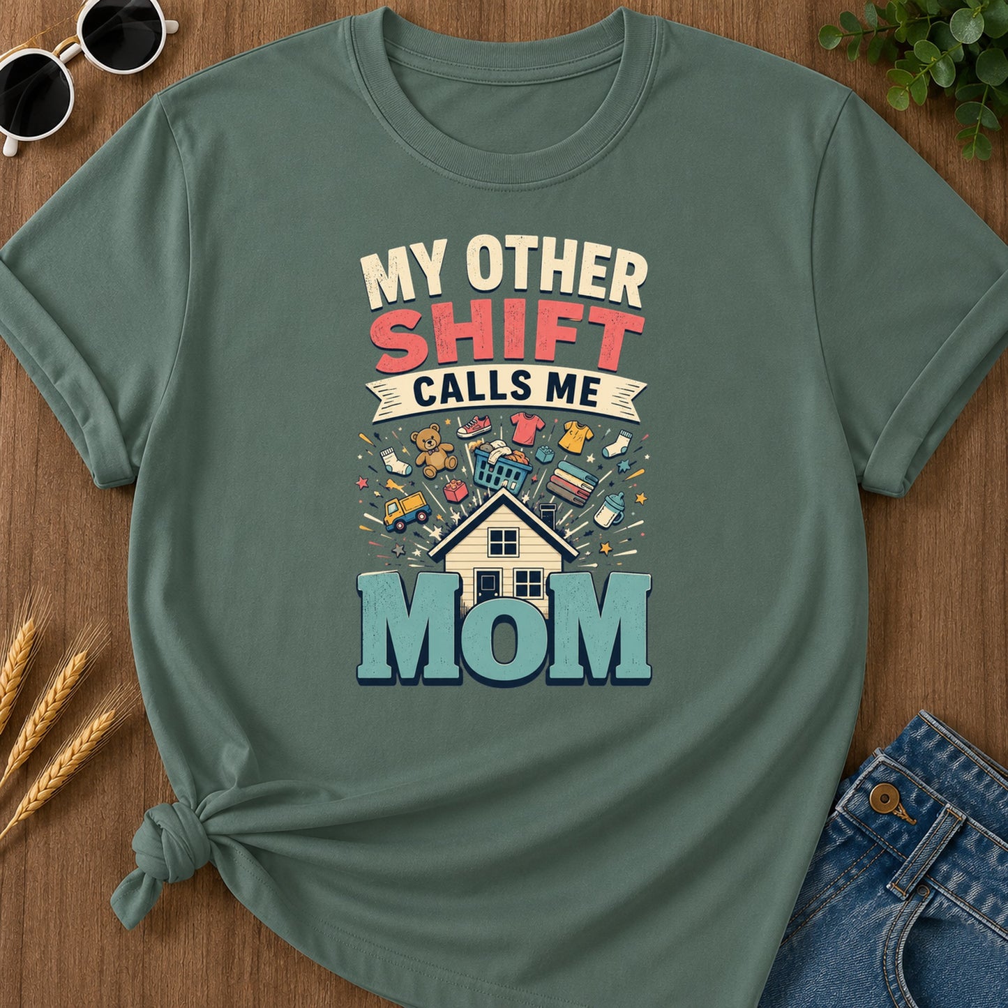 Calls Me 10 T-Shirt - Blue Spruce
