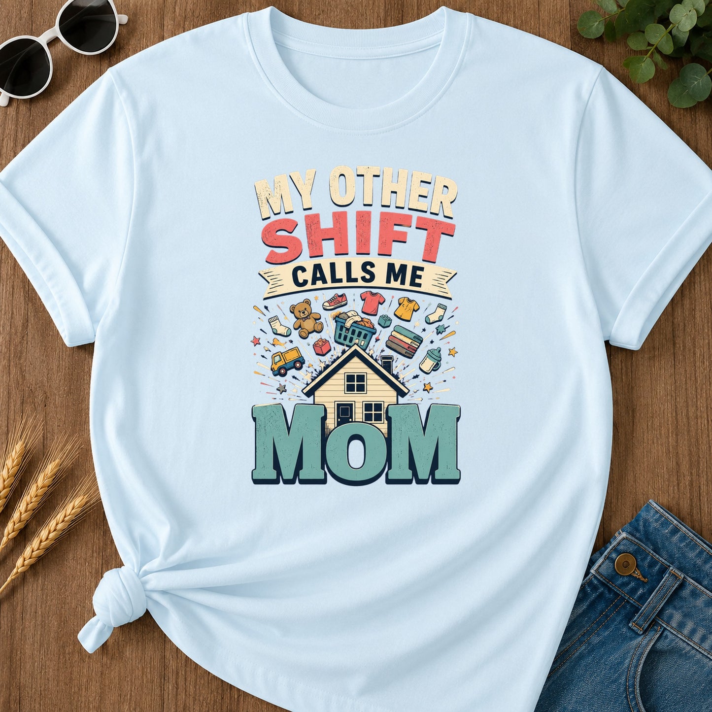 Calls Me 10 T-Shirt - Chambray