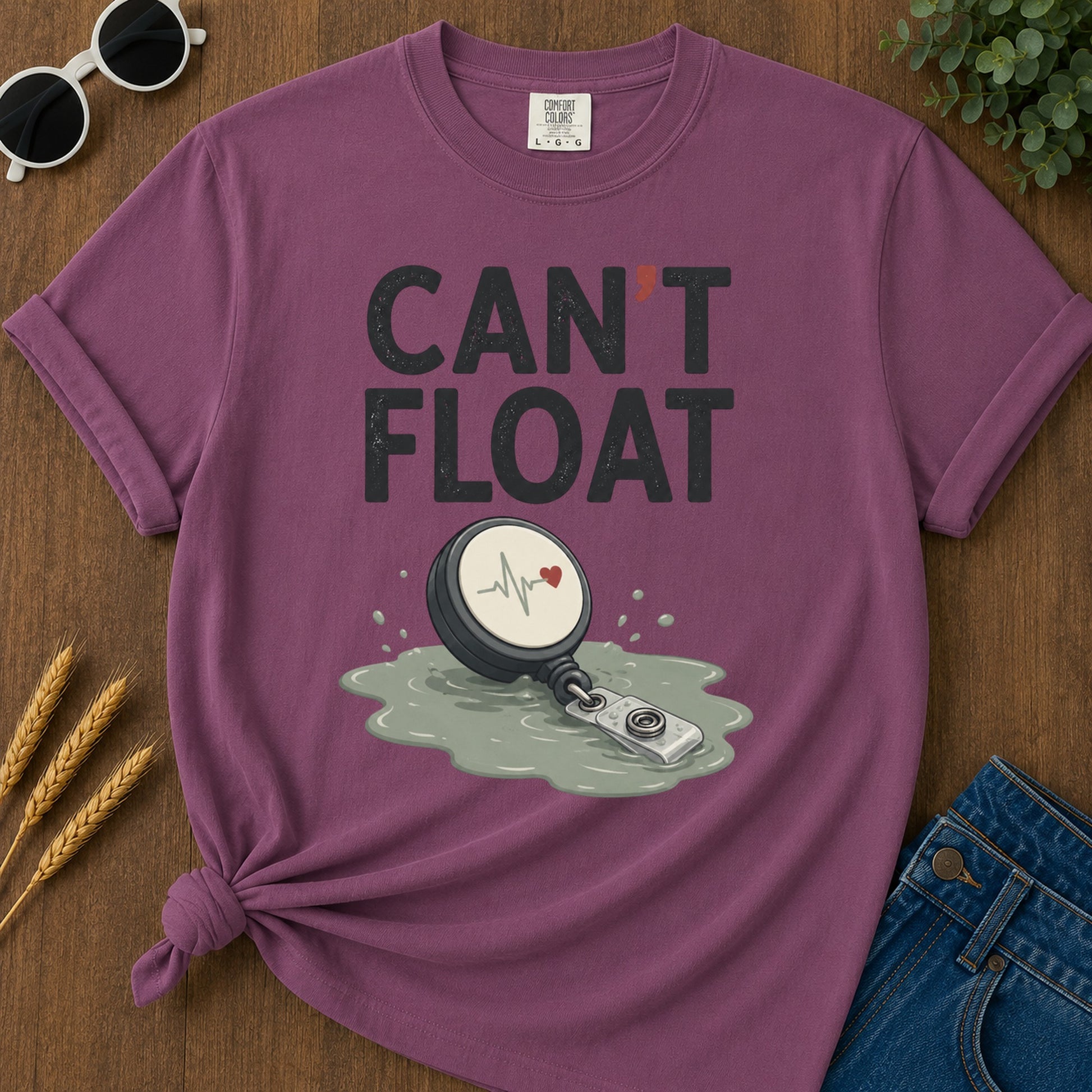 Cant Float T-Shirt - Berry