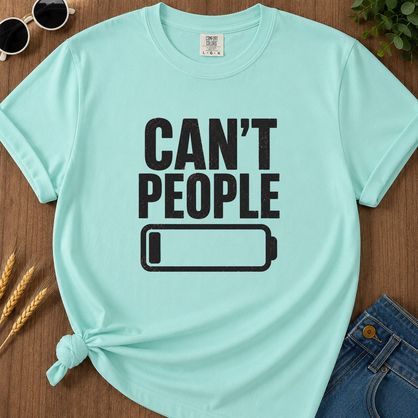 Cant People T-Shirt - Chalky Mint