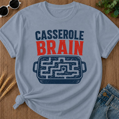 Casserole Brain T-shirt - Blue Jean Mockup