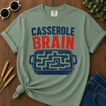 Casserole Brain T-shirt - Light Green Mockup