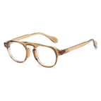 Light Clear Brown Frame Clear Lens