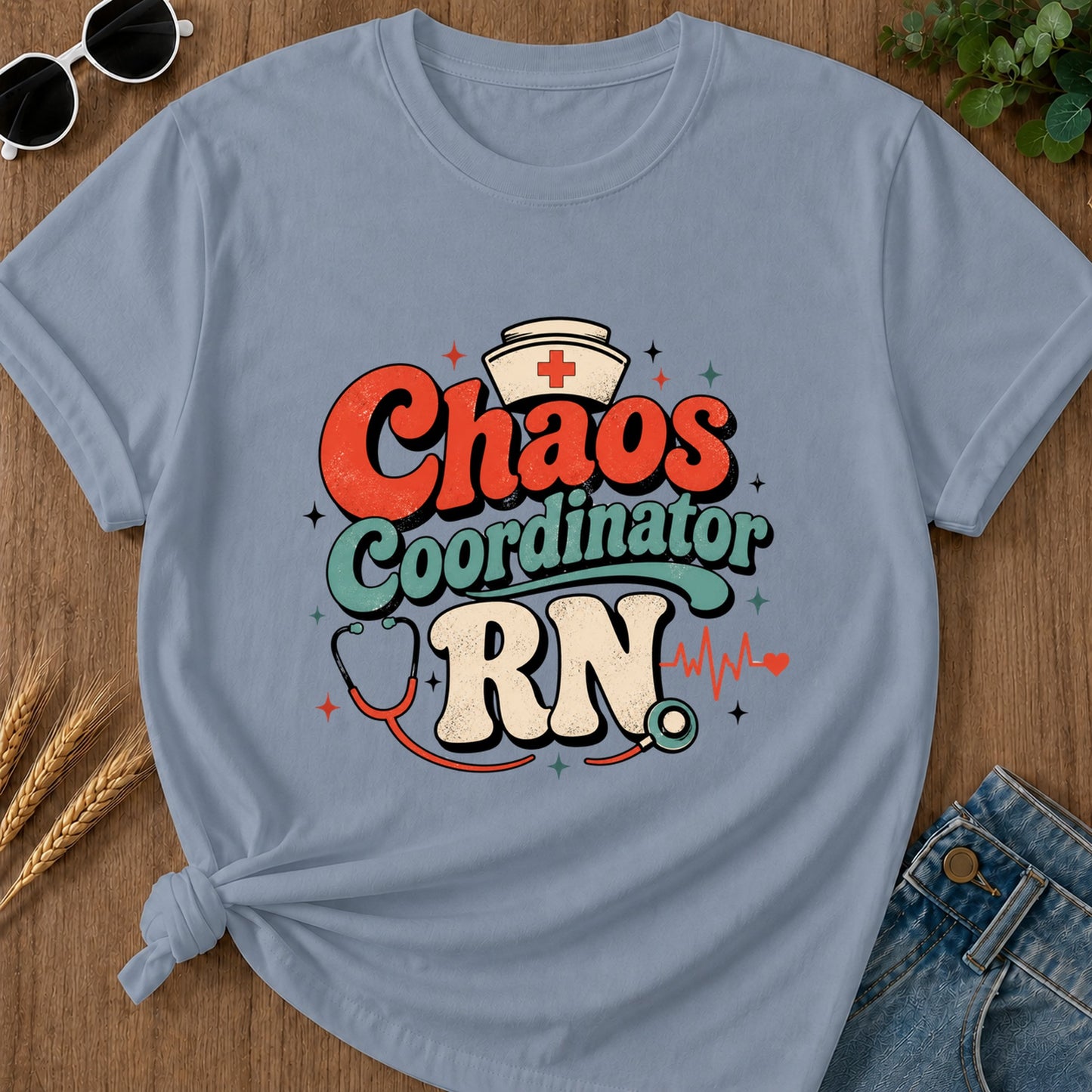 Chaos Coordinator T-Shirt - Blue Jean