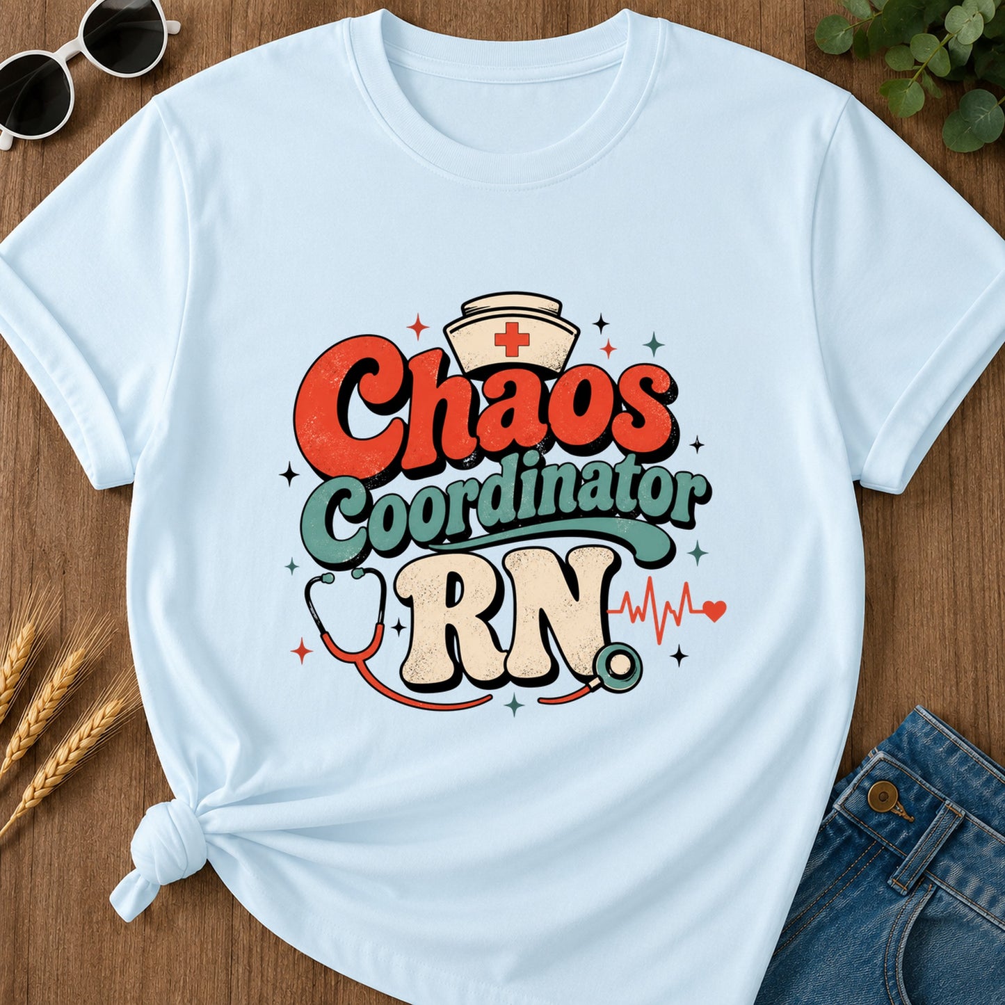 Chaos Coordinator T-Shirt - Chambray
