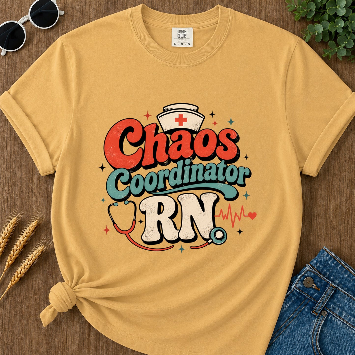 Chaos Coordinator T-Shirt - Mustard