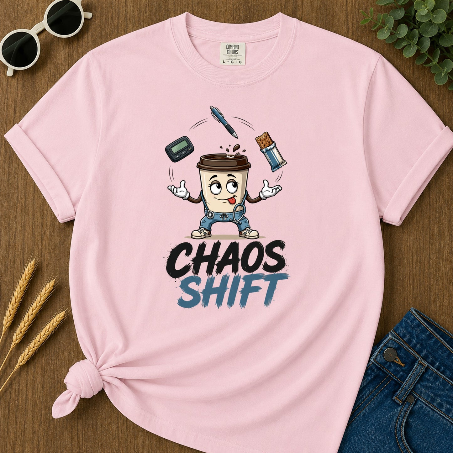 Chaos Shift T-Shirt - Blossom