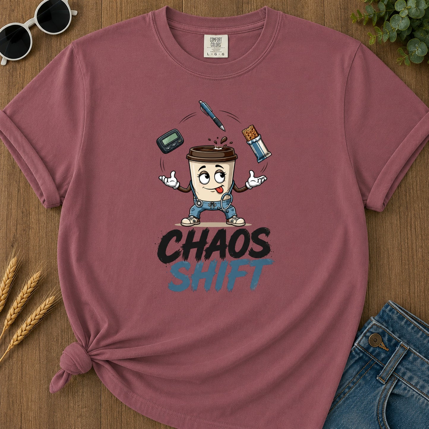 Chaos Shift T-Shirt - Brick