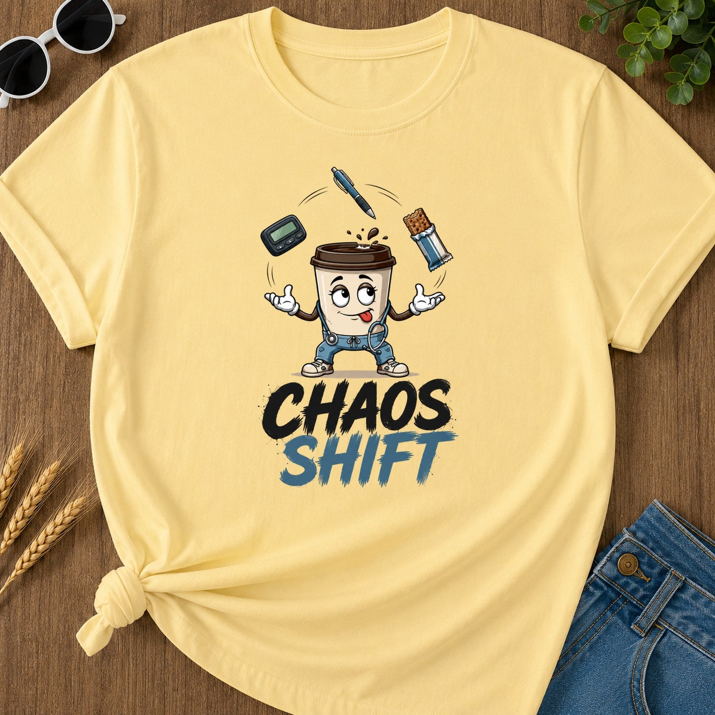 Chaos Shift T-Shirt - Butter