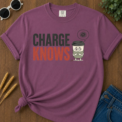 Charge Knows T-Shirt - Berry