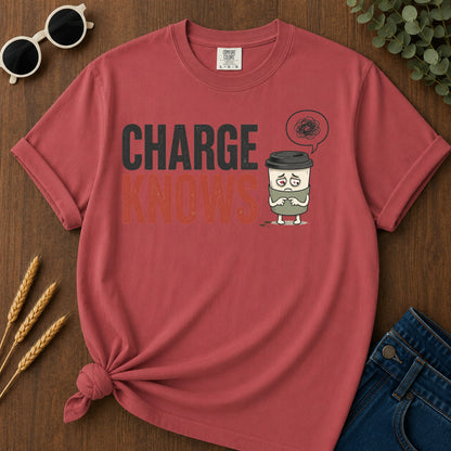 Charge Knows T-Shirt - Crimson