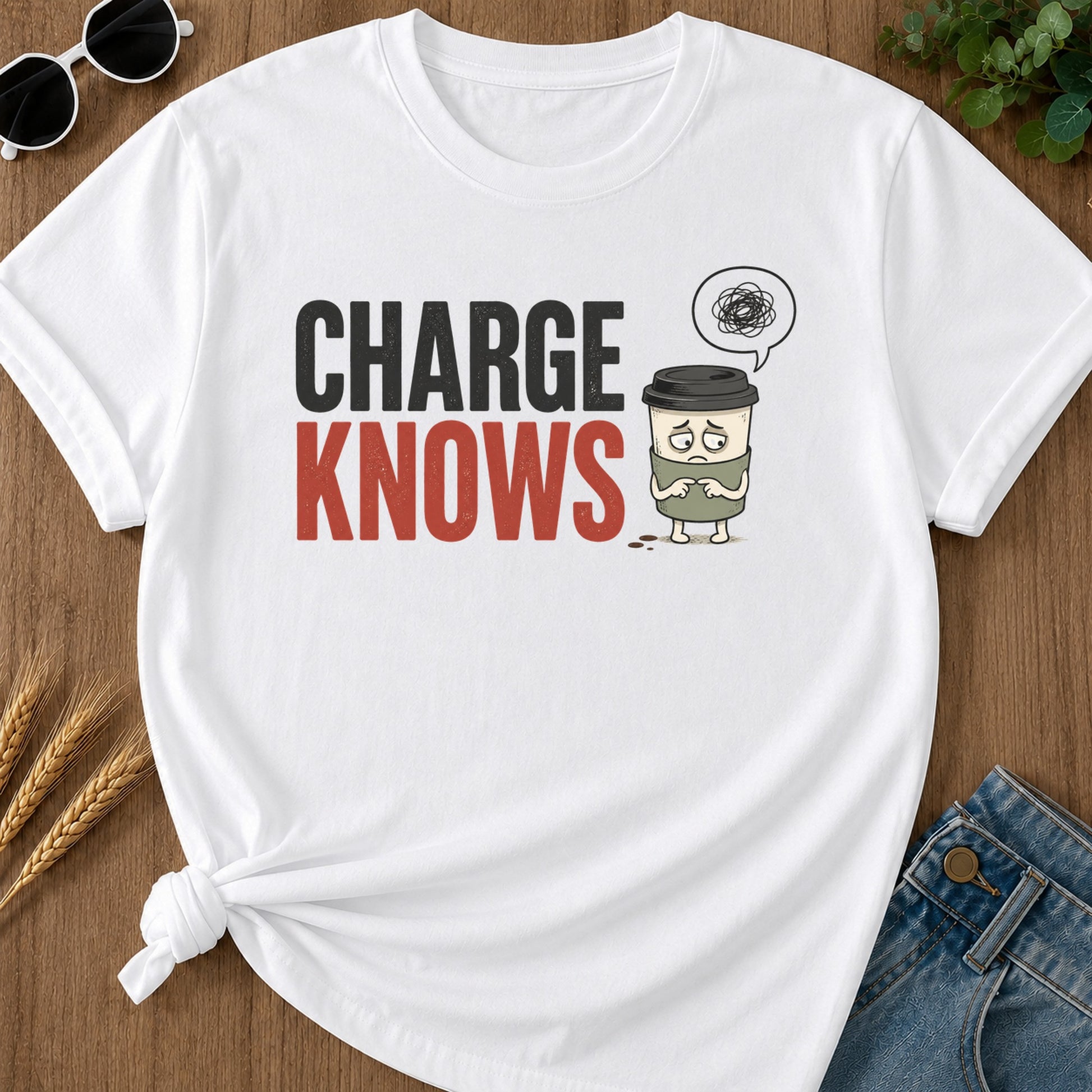 Charge Knows T-Shirt - White