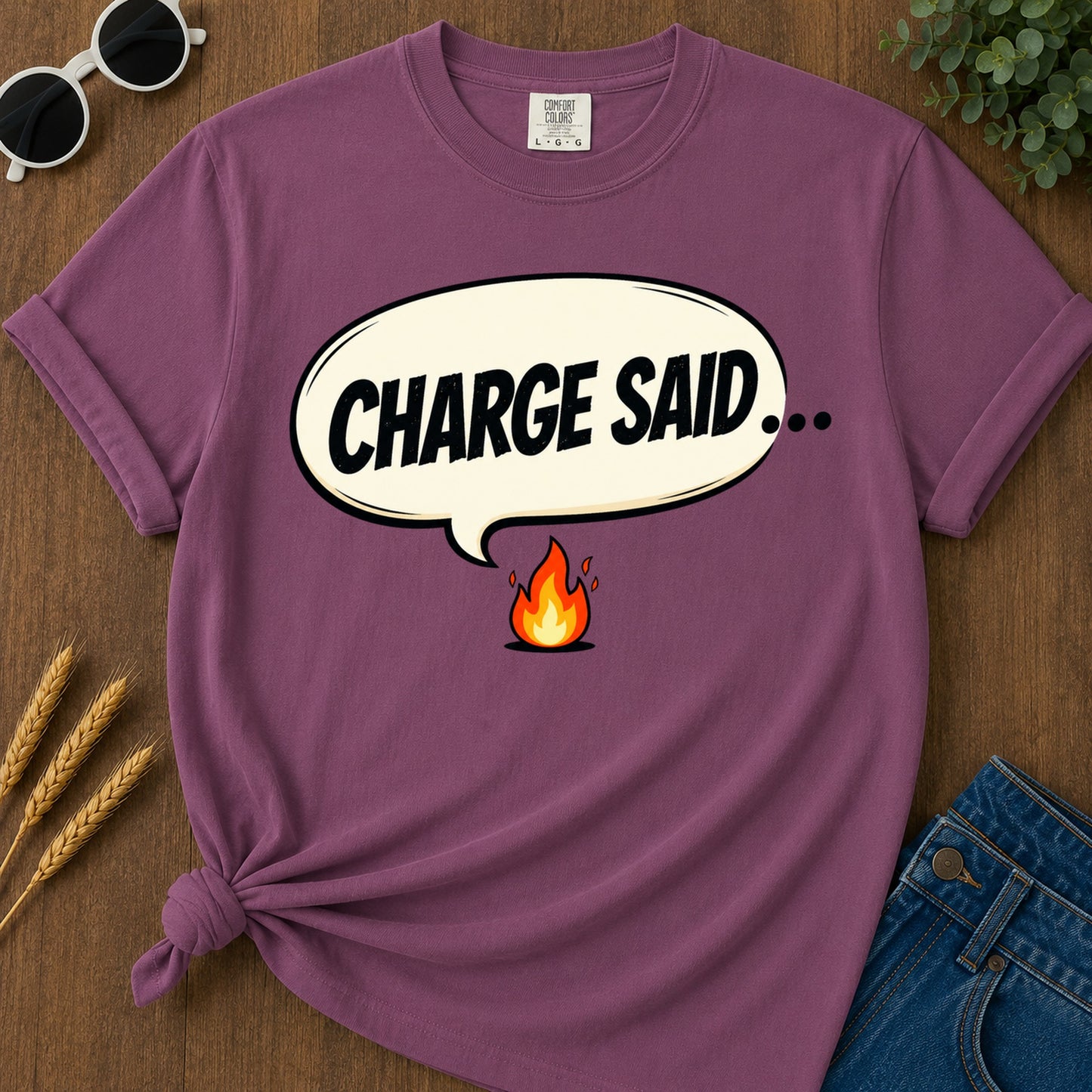 Charge Said T-Shirt - Berry