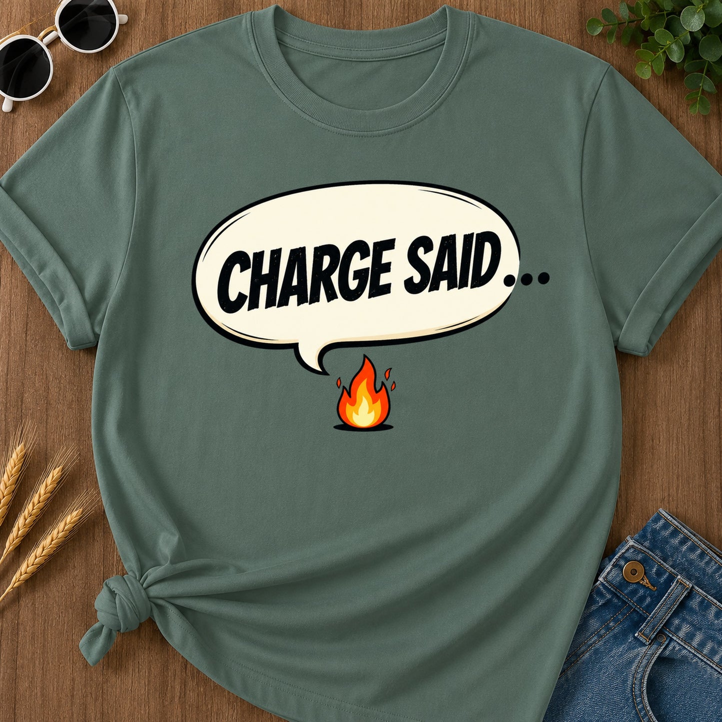 Charge Said T-Shirt - Blue Spruce