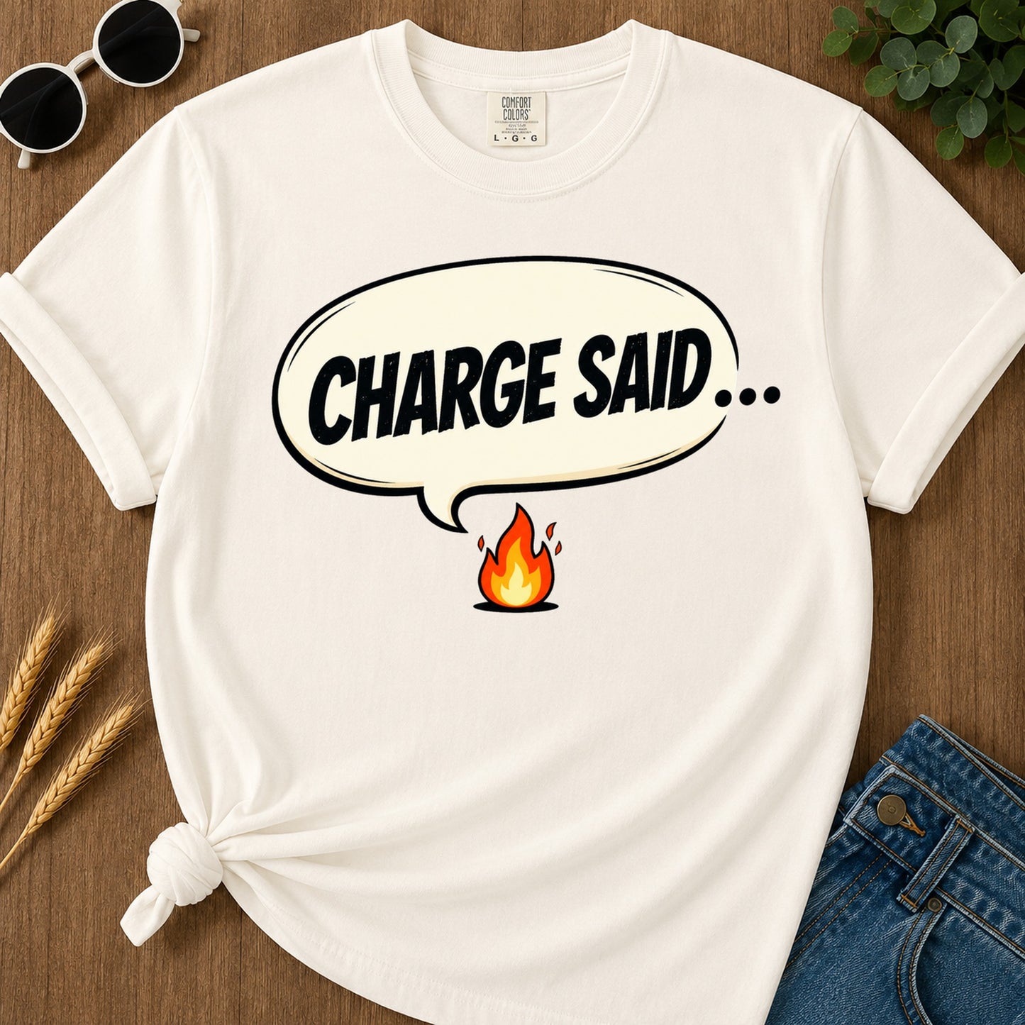 Charge Said T-Shirt - Ivory