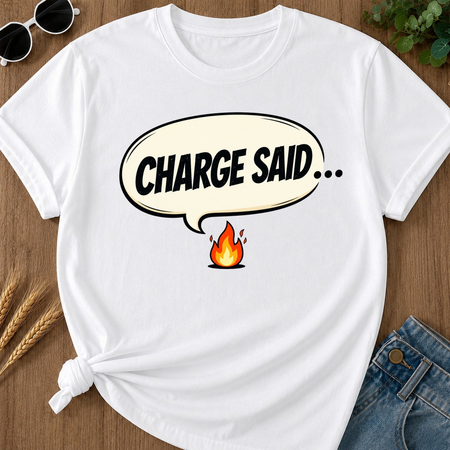 Charge Said T-Shirt - White