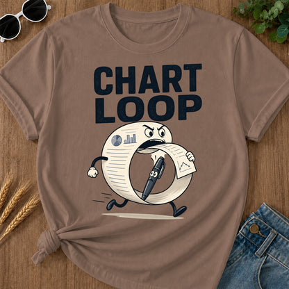 Chart Loop T-Shirt - Espresso