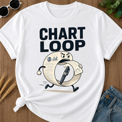 Chart Loop T-Shirt - White