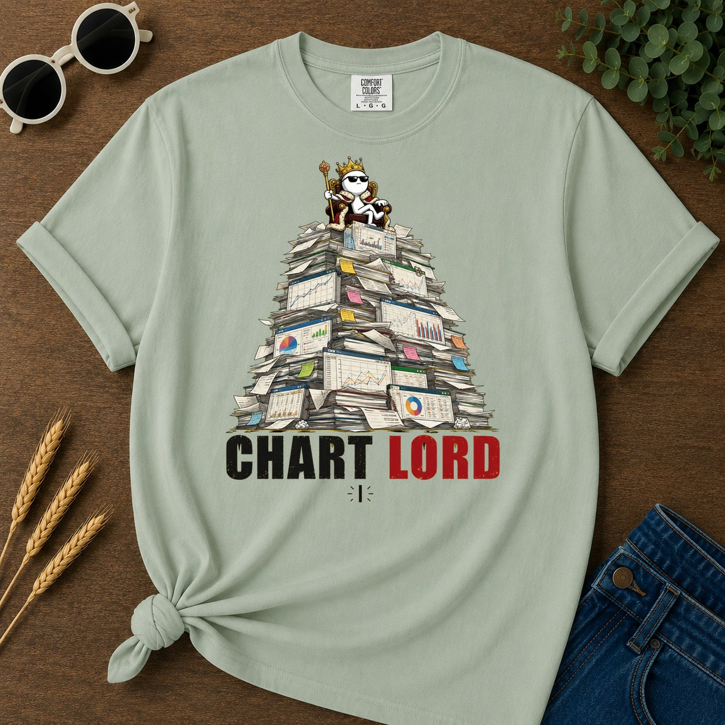 Chart Lord T-Shirt - Bay