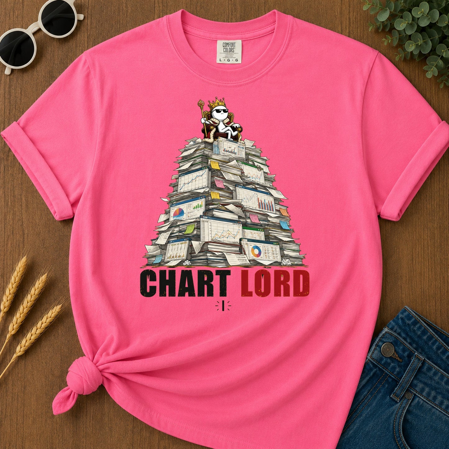 Chart Lord T-Shirt - Crunchberry
