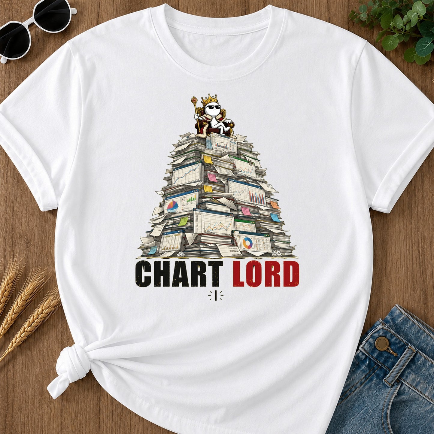Chart Lord T-Shirt - White
