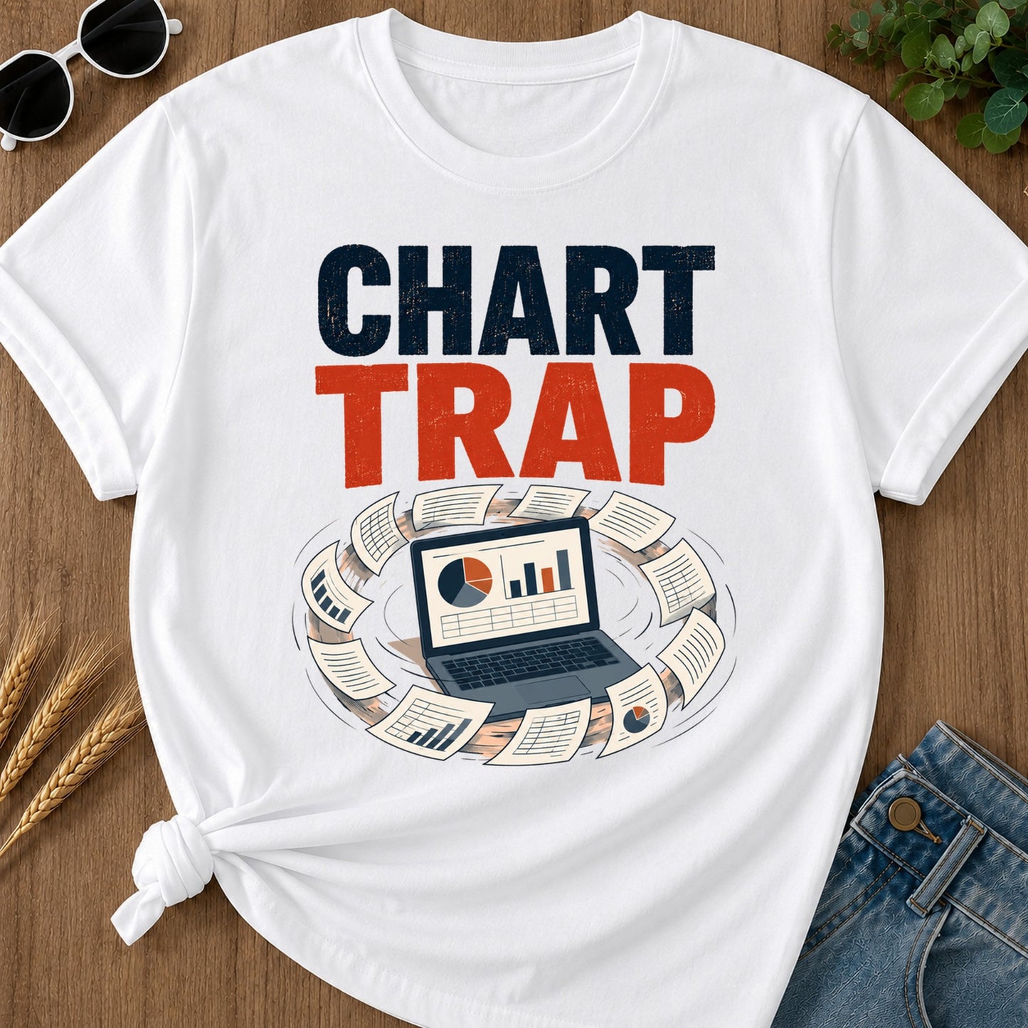 Chart Trap T-Shirt - White