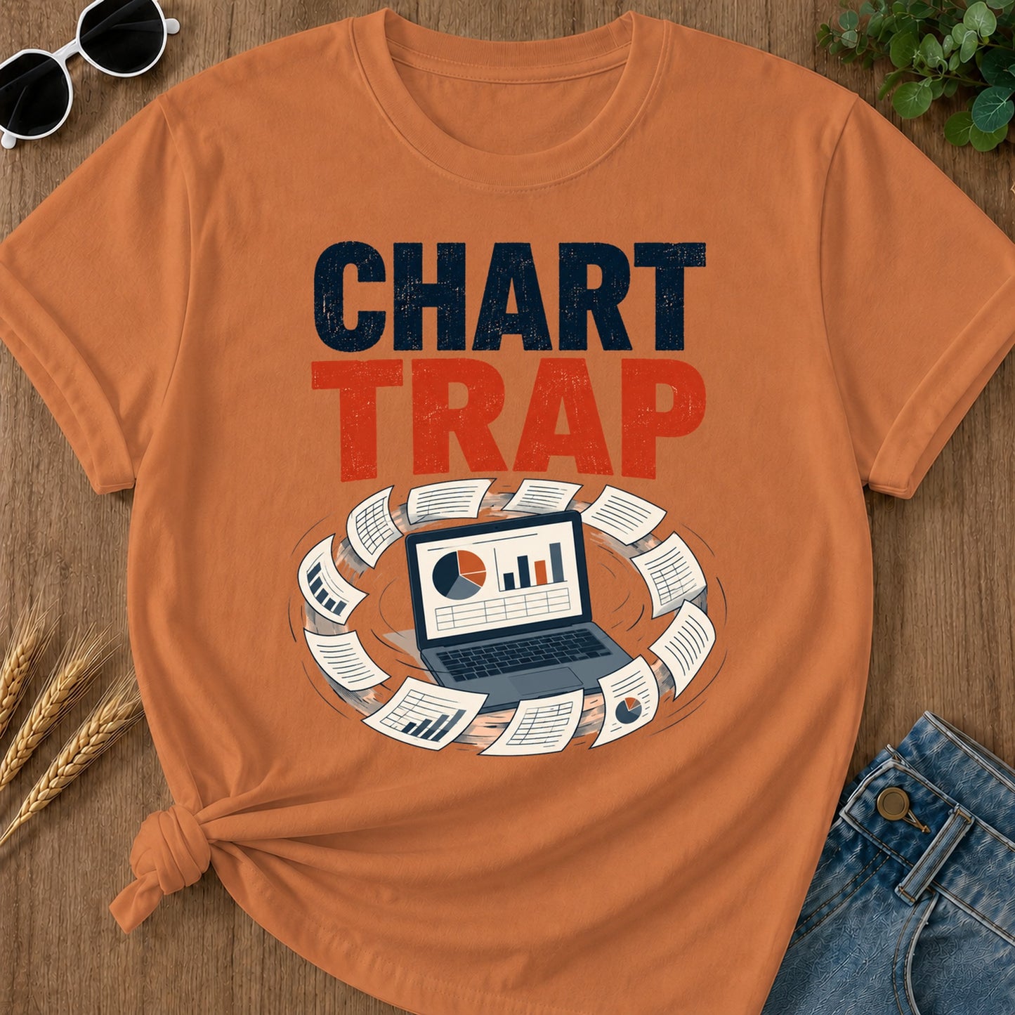 Chart Trap T-Shirt - Yam