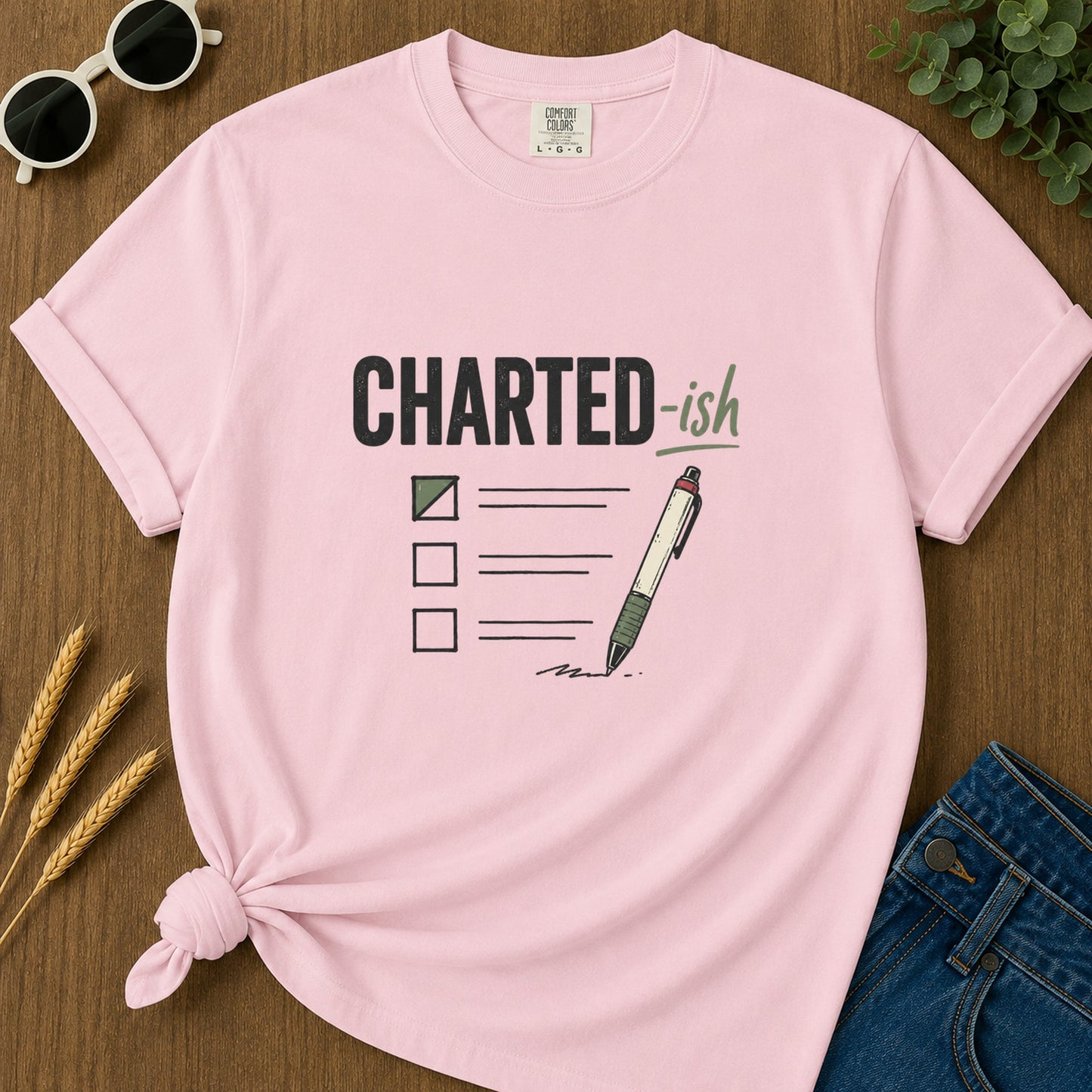 Charted Ish T-Shirt - Blossom